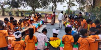 Food festival at Saraswati Shishumandir