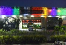 A complex of integrated district offices suitable for State Inauguration Day celebrations