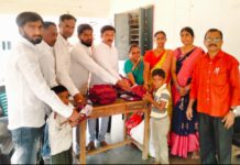 Distribution of free clothing textbooks