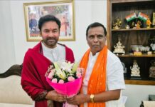 Urban MLA met Union Minister Kishan Red
