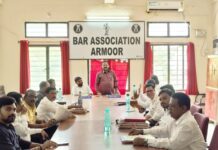 Protest under the aegis of Armor Court Bar Association