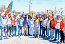 Celebrations under BJP