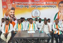 PCC President Bomma Mahesh kumar Goud arrives at Loddi Ramanna Temple