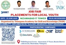 Mega Job Mela under Task in Nizamabad