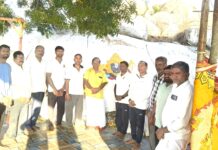 Yoga members planted saplings on Chokkayya Gutta