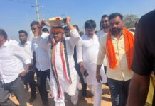 TPCC President Bomma Mahesh Kumar Goud visited Chokkayyagutta
