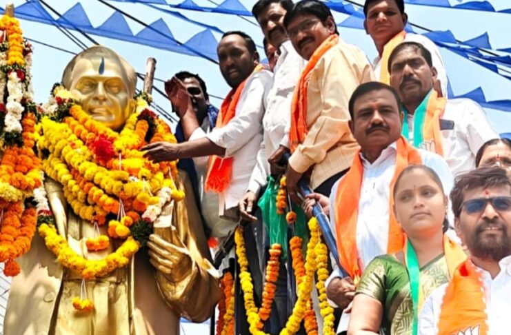 Grand Ambedkar Jayanti Celebrations Under BJP Auspices